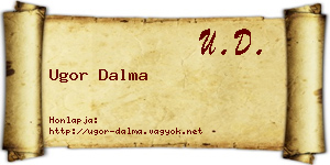 Ugor Dalma névjegykártya